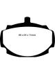 EBC 62-81 Mg MGB 1.8 Redstuff Front Brake Pads