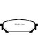 EBC 04-06 For Saab 9-2X 2.0 Turbo Redstuff Rear Brake Pads