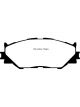 EBC 06-08 For Lexus IS250 2.5 Redstuff Front Brake Pads