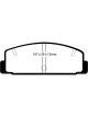 EBC 03-04 For Mazda Protege 2.0 Turbo For Mazdaspeed Redstuff Rear Bra
