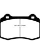 EBC 96-00 Lotus Esprit Turbo 2.0 Turbo GT3 Yellowstuff Rear Brake Pads