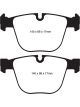 EBC 10+ For BMW 535i 3.0 Twin Turbo GT F07 Yellowstuff Rear Brake Pads