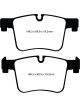 EBC 11+ For BMW X3 2.0 Turbo F25 Yellowstuff Front Brake Pads