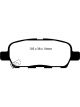 EBC 02 For Infiniti G35 3.5 w/o DCS Bluestuff Rear Brake Pads
