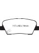 EBC 06-09 For Hyundai Entourage 3.8 Greenstuff Rear Brake Pads