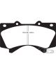 EBC 07+ For Toyota Tundra 4.0 Redstuff Front Brake Pads