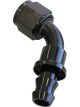 Aeroflow 400 Series Push Lock 60 Degree Hose End -10AN Black