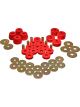 Energy Suspension Body Mount Red Bushing Set
