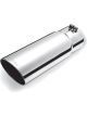 Gibson Round Single Wall Angle-Cut Tip 4in OD/3in Inlet/12in Length Sta