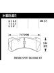 Hawk DTC-80 Brembo 17mm Race Brake Pads