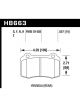 Hawk 12-15 Tesla Model S HPS 5.0 Rear Brake Pads