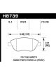 Hawk 2013 For Fiat 500 Abarth Front PC Street Brake Pads