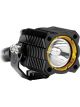 KC Hilites FLEX Single LED 10 Watts Spot Beam w/o Wiring Harness Single Black