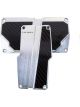 NRG Brushed Aluminum Sport Pedal A/T Silver w/Black Carbon