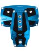 NRG Brushed Aluminum Sport Pedal A/T Blue w/Black Rubber Inserts