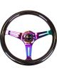 NRG Classic Wood Grain Steering Wheel 350mm Black Sparkle/Galaxy