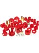 Prothane 75-84 VW Rabbit / Golf / Jetta Total Kit Red
