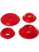Prothane 84 & Earlier VW Rabbit / Golf 1 Rear Shock Tower Bushings Red