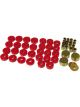 Prothane 65-67 GM Convertible Body Mount Kit Red