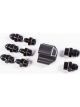 Radium Engineering 3 Into 1 Distribution Block w/ Fittings