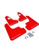 Rally Armor 2008+ For Mitsubishi EVO X UR Red Mud Flap w/ White