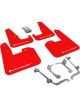 Rally Armor V2 For 08-11 STI hatch only 11 WRX hatch only UR Red