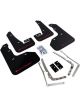 Rally Armor 2015-2016 VW Golf R UR Black Mud Flap w/ Red Logo