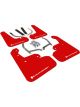 Rally Armor 17+ For Subaru Impreza UR Red Mud Flap w/ White Logo