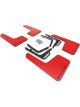 Rally Armor 17-19 For Ford F-150 Raptor UR Red Mud Flap w/ Blac