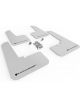 Rally Armor 20+ For Subaru Outback UR White Mud Flap w/ Black L