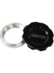 Aeroflow Low Profile Billet Alloy Filler Black Cap & 2-1/2