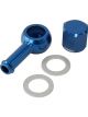 Aeroflow 90 Degree Fuel Pump Banjo Kit Silver With Fitting & Cap
