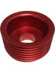 Torque Solution Lightweight Alternator Pulley Red: For Hyundai Gen