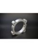 Torque Solution Throttle Body Spacer Silver: For Hyundai Genesis V6