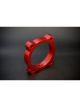 Torque Solution Throttle Body Spacer Red: For Hyundai Genesis V6 1