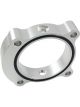 Torque Solution Throttle Body Spacer Silver: For Kia Optima 2.0T