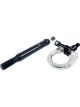 Torque Solution Billet Rear Tow Hook W/ Go Pro Mount Silver F