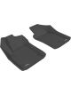 3D MAXpider For 2012-2019 Fiat 500/500E Kagu 1st Row Floormat Bla