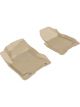 3D MAXpider For 2008-2013 Nissan Rogue Kagu 1st Row Floormat Tan