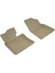 3D MAXpider For 2018-2020 Toyota Camry Kagu 1st Row Floormat Tan