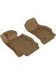 3D MAXpider For 2014-2019 Cadillac CTS Kagu 1st Row Floormat Tan