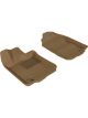 3D MAXpider For 2006-2012 Ford Fusion Kagu 1st Row Floormat Tan