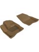 3D MAXpider For 2010-2019 Ford Taurus Kagu 1st Row Floormat Tan