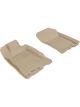 3D MAXpider For 2010-2014 Honda Insight Kagu 1st Row Floormat Tan