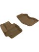 3D MAXpider For 2010-2013 Mazda Mazda3 Kagu 1st Row Floormat Tan