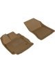 3D MAXpider For 2013-2015 Toyota Venza Kagu 1st Row Floormat Tan