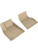 3D MAXpider For 2015-2020 Tesla Model S Kagu 1st Row Floormat Tan