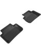 3D MAXpider For 2018-2020 Audi Q5 Kagu 2nd Row Floormats Black