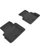 3D MAXpider For 2017-2019 Infiniti Q60 Kagu 2nd Row Floormats Bla