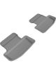 3D MAXpider For 2015-2020 Ford Mustang Kagu 2nd Row Floormats Gra